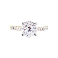 Solitaire Terese Or Jaune Oxyde De Zirconium